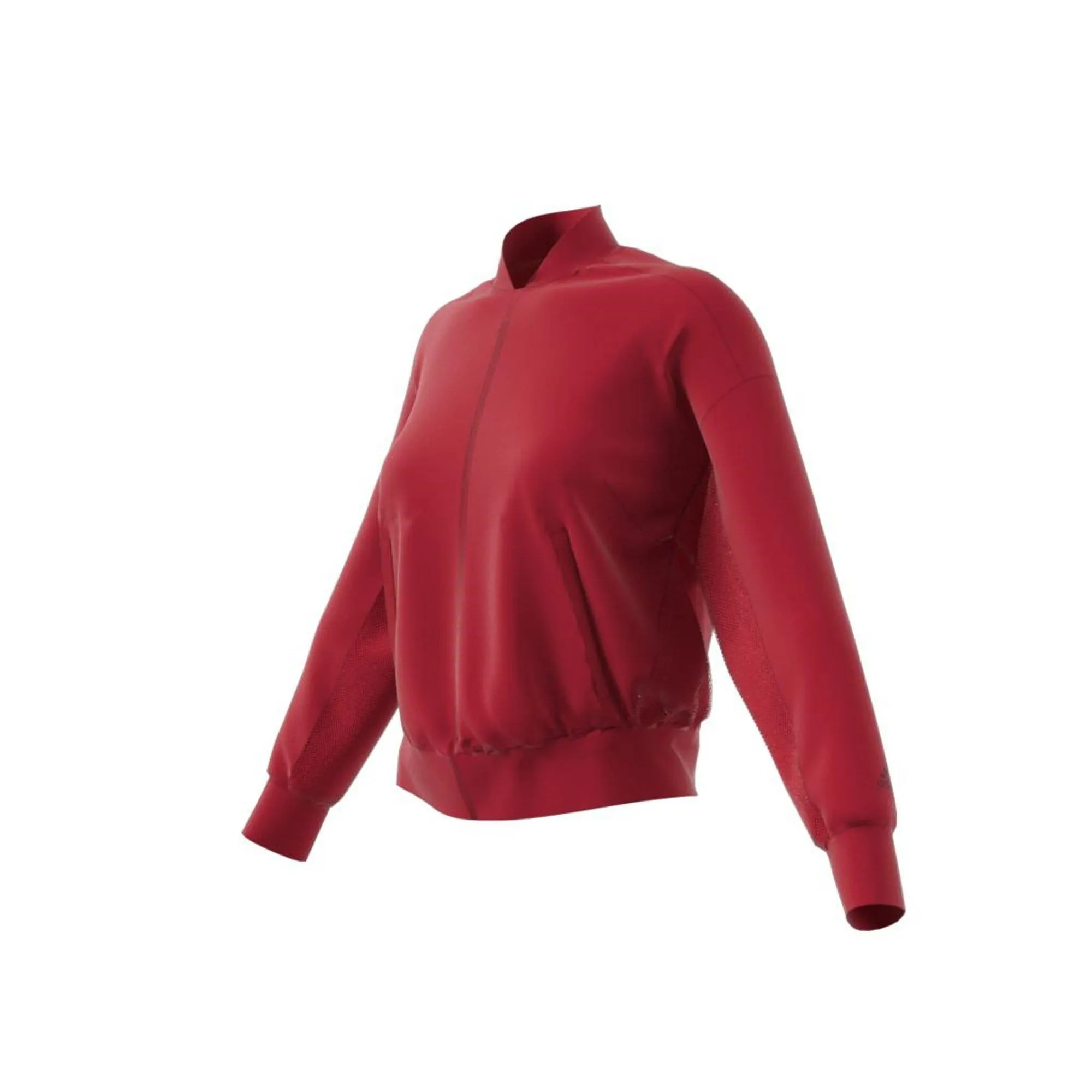 Adidas Id Bomber Women Training Jacket Active Maroon Dx7932