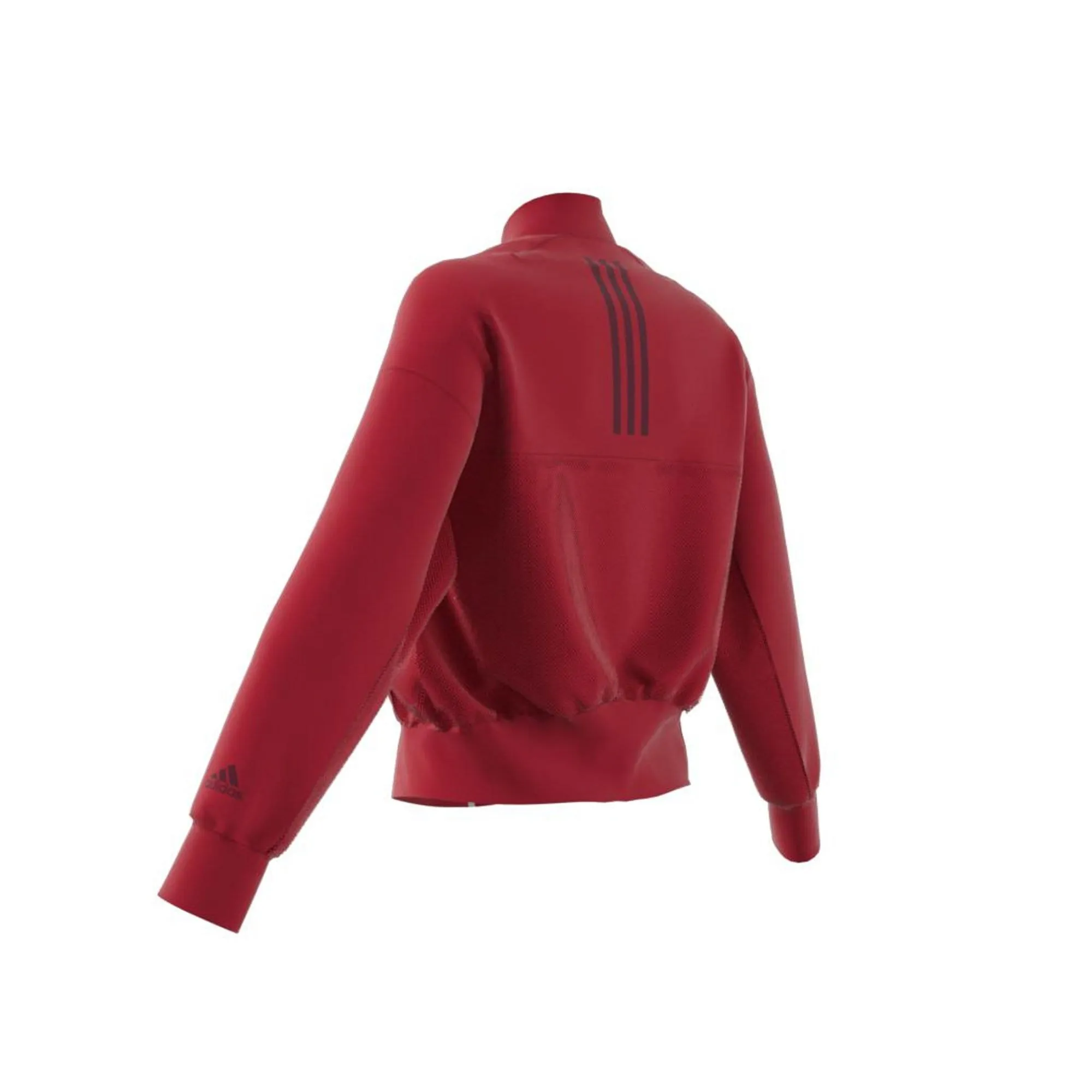 Adidas Id Bomber Women Training Jacket Active Maroon Dx7932