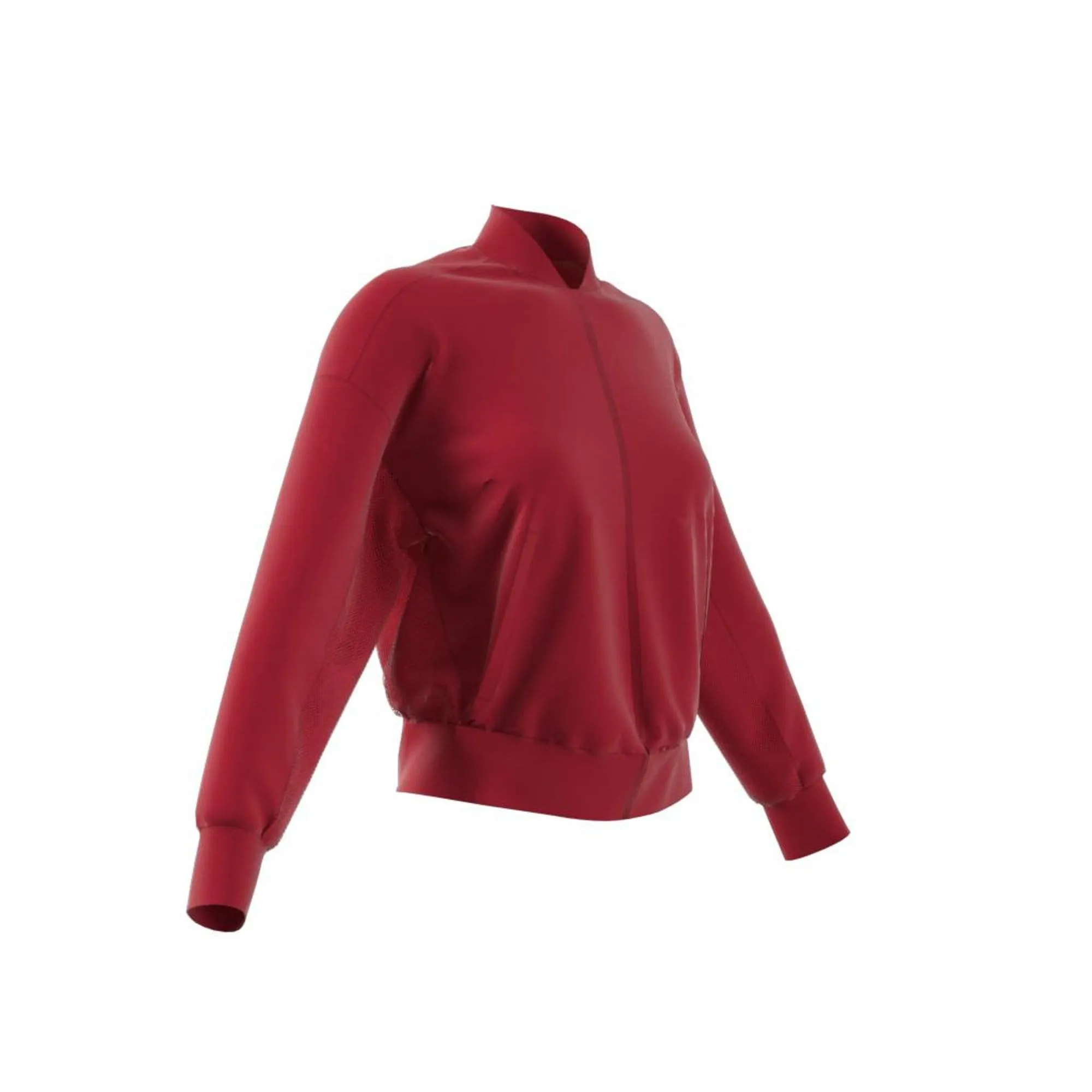 Adidas Id Bomber Women Training Jacket Active Maroon Dx7932