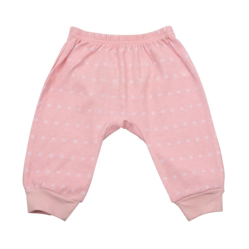 Alligator Pink Dot Pants 0-6 Months