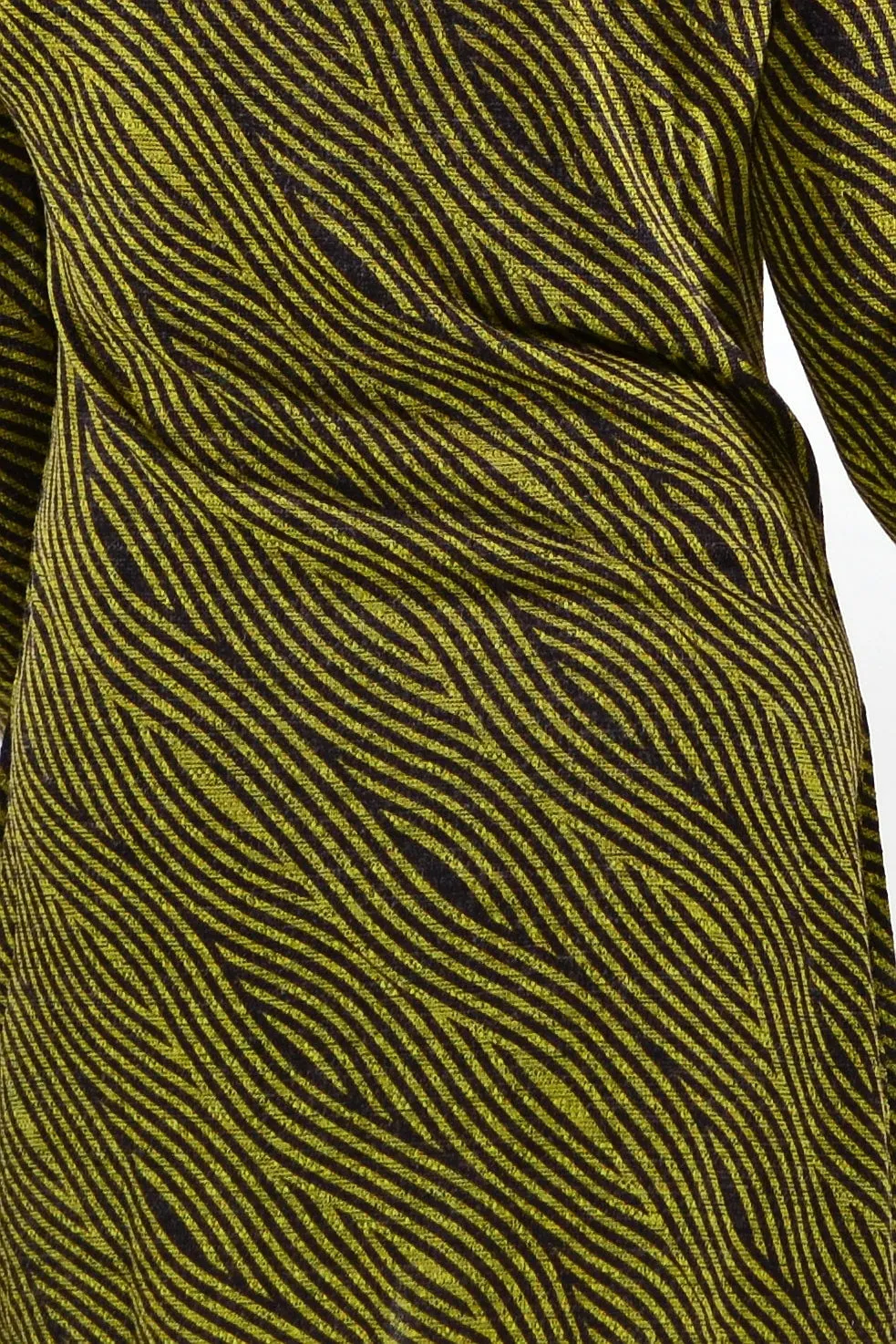 Animal Stripes Crossover Tunic Top