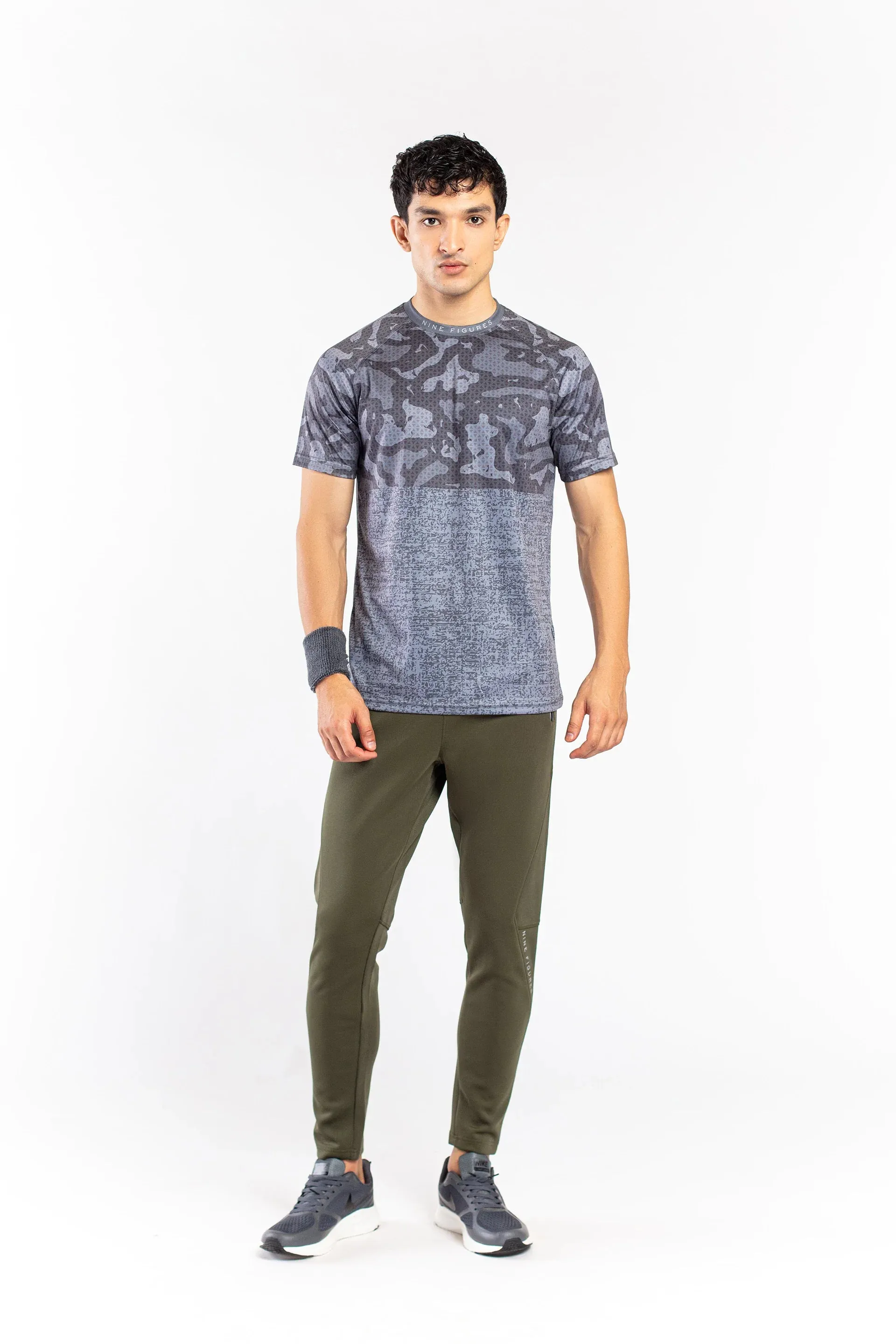 Army Green Double Interlock Trousers
