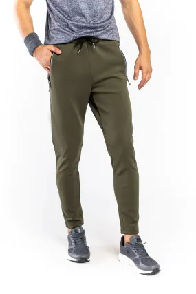 Army Green Double Interlock Trousers
