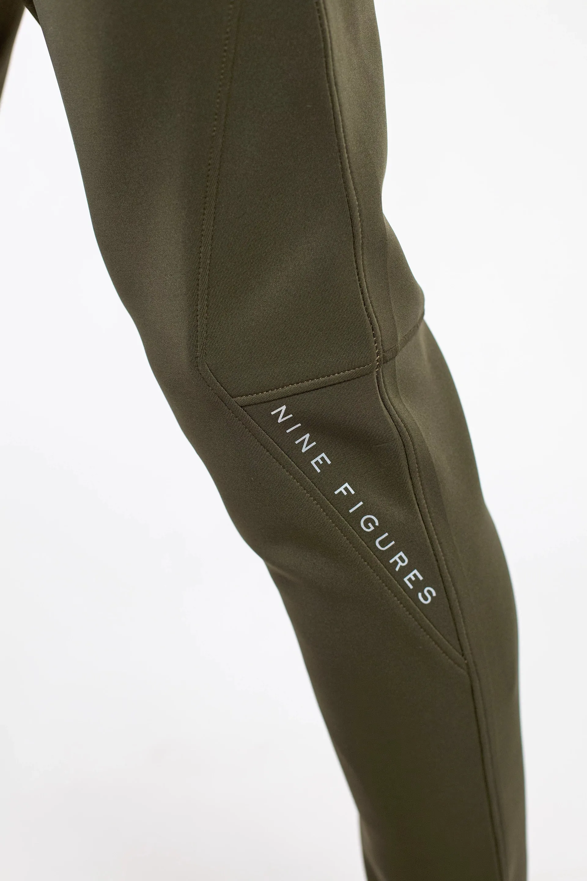 Army Green Double Interlock Trousers