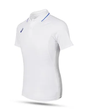 Asics Cricket Short Sleeve Shirt - White - Senior