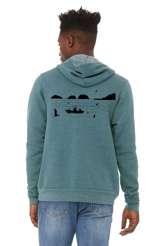 Bay Bounty *Limited Edition* Ultra Soft Pull Over Hoodie - Unisex Heather Deep Teal