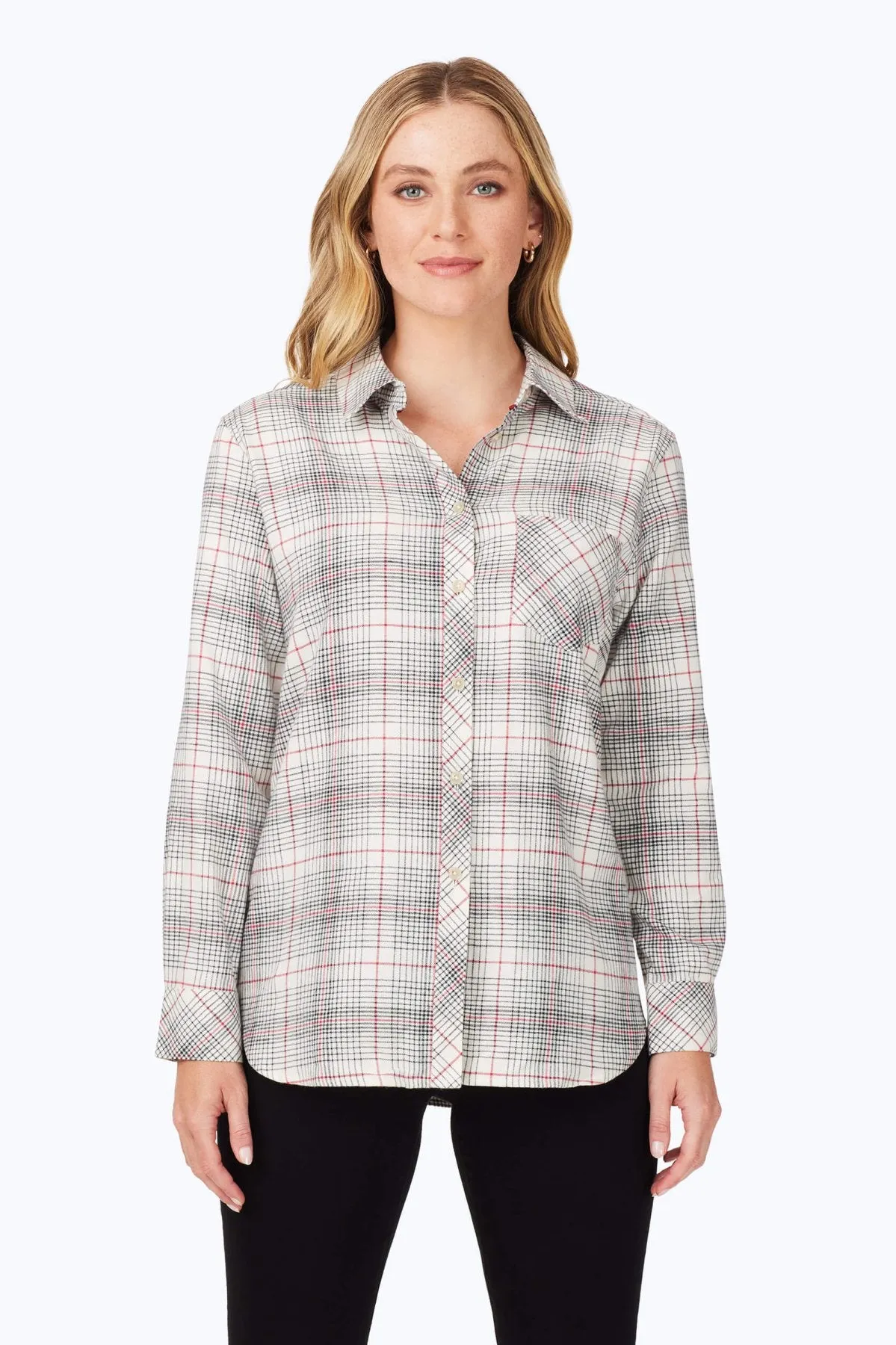 Boyfriend Cozy Tartan Tunic