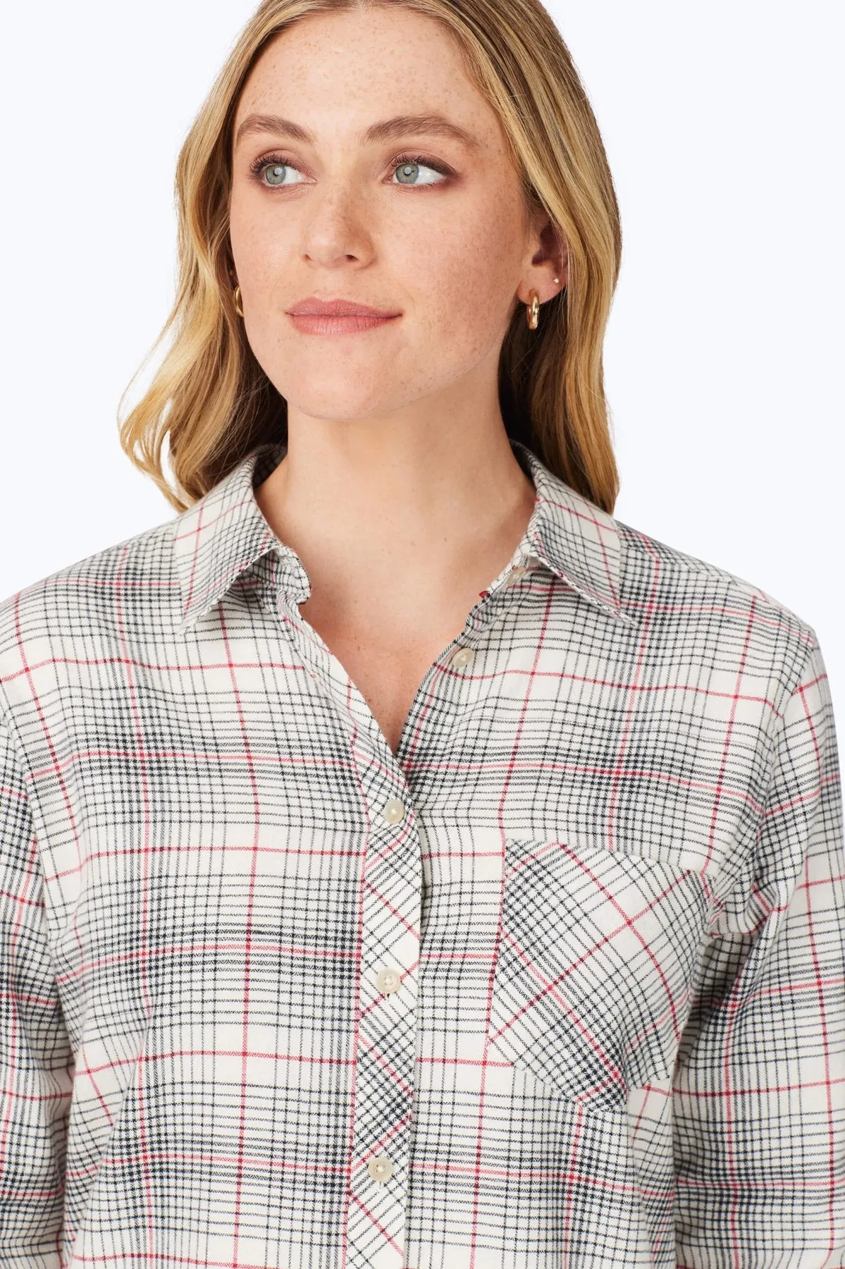 Boyfriend Cozy Tartan Tunic