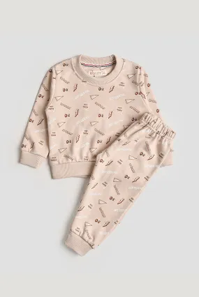 Boys' Cream Explorer Tracksuit