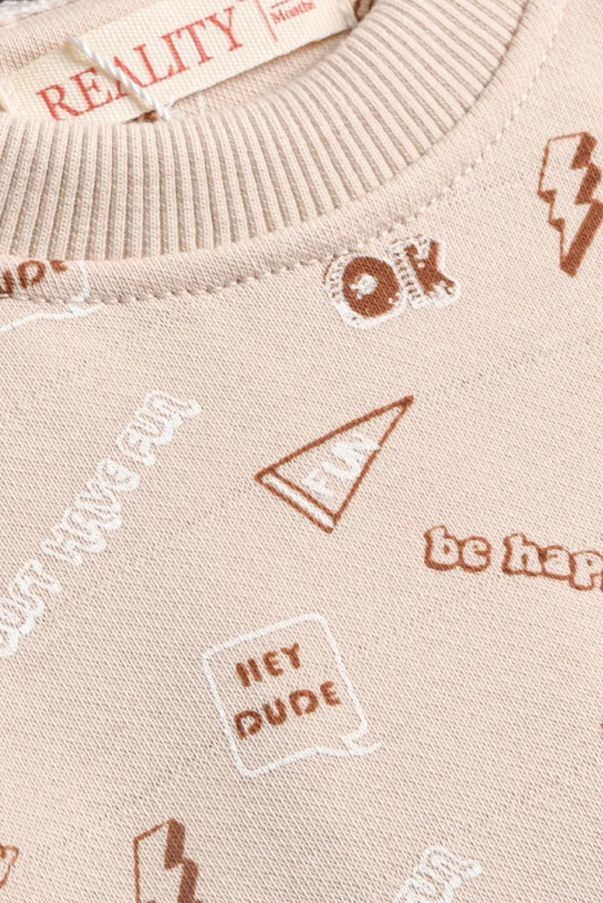 Boys' Cream Explorer Tracksuit
