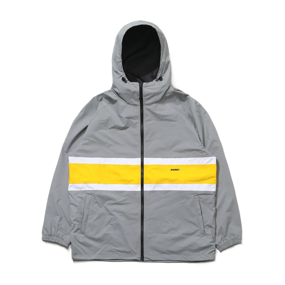 BRT LOGO HOODED JACKET GRAY