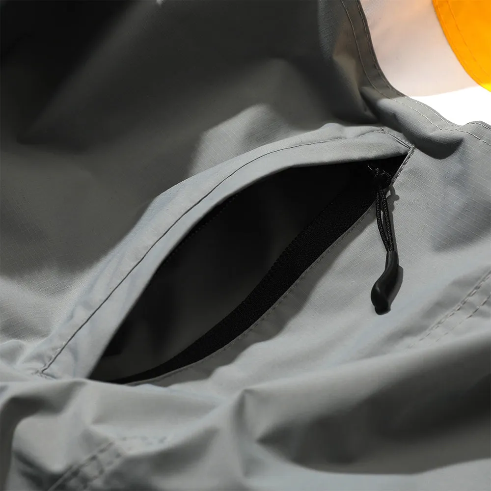 BRT LOGO HOODED JACKET GRAY