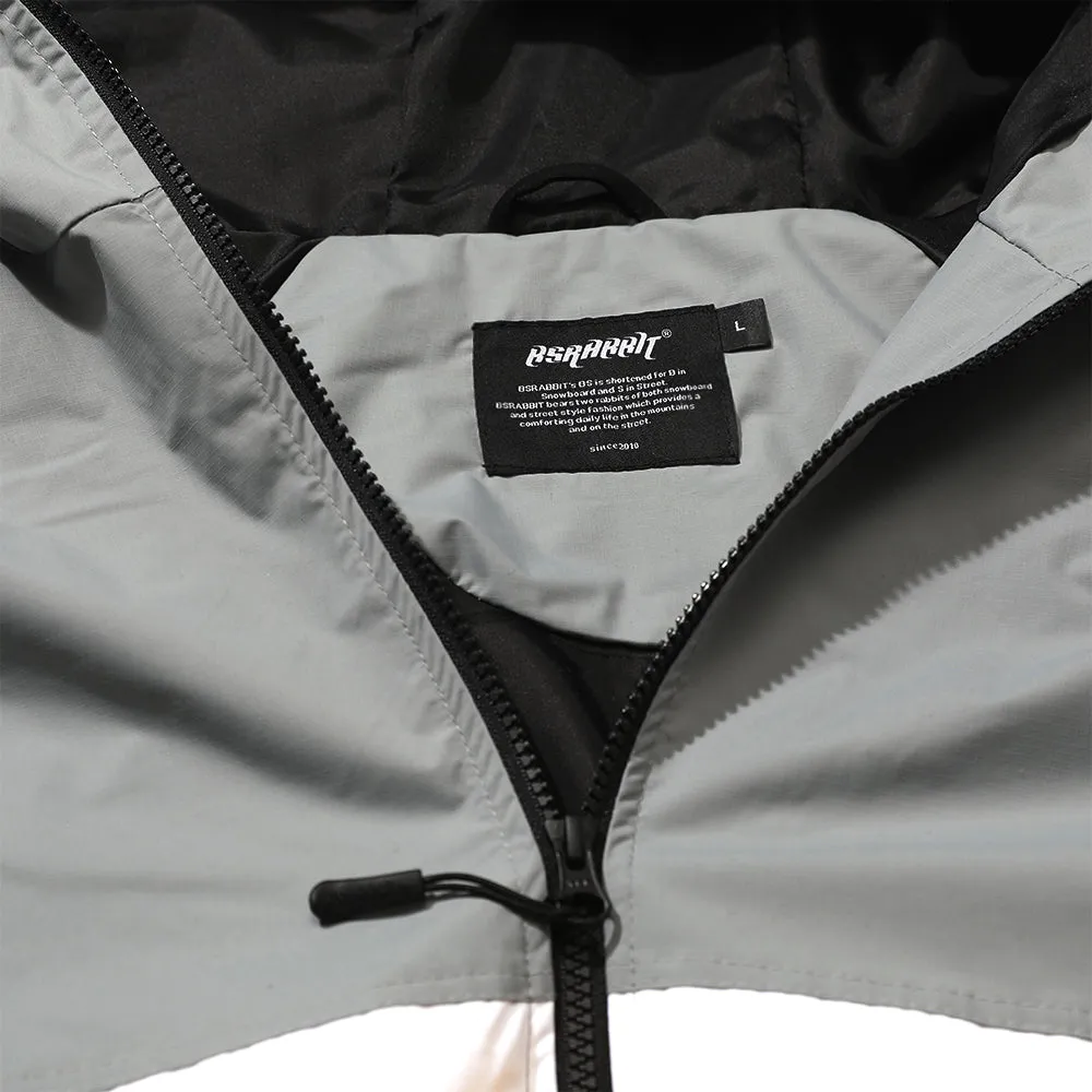 BRT LOGO HOODED JACKET GRAY
