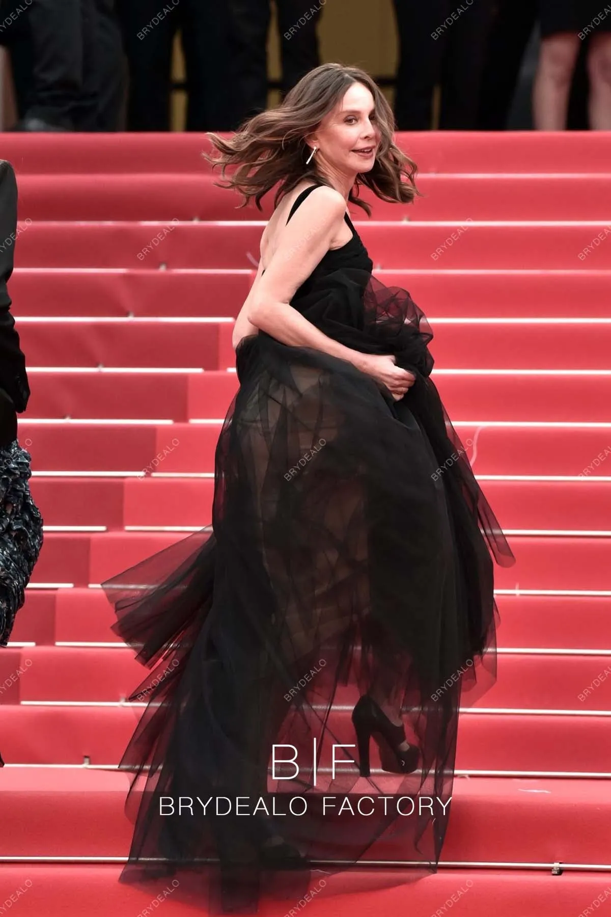 Calista Flockhart 2023 Cannes Film Festival Long Red Carpet Dress