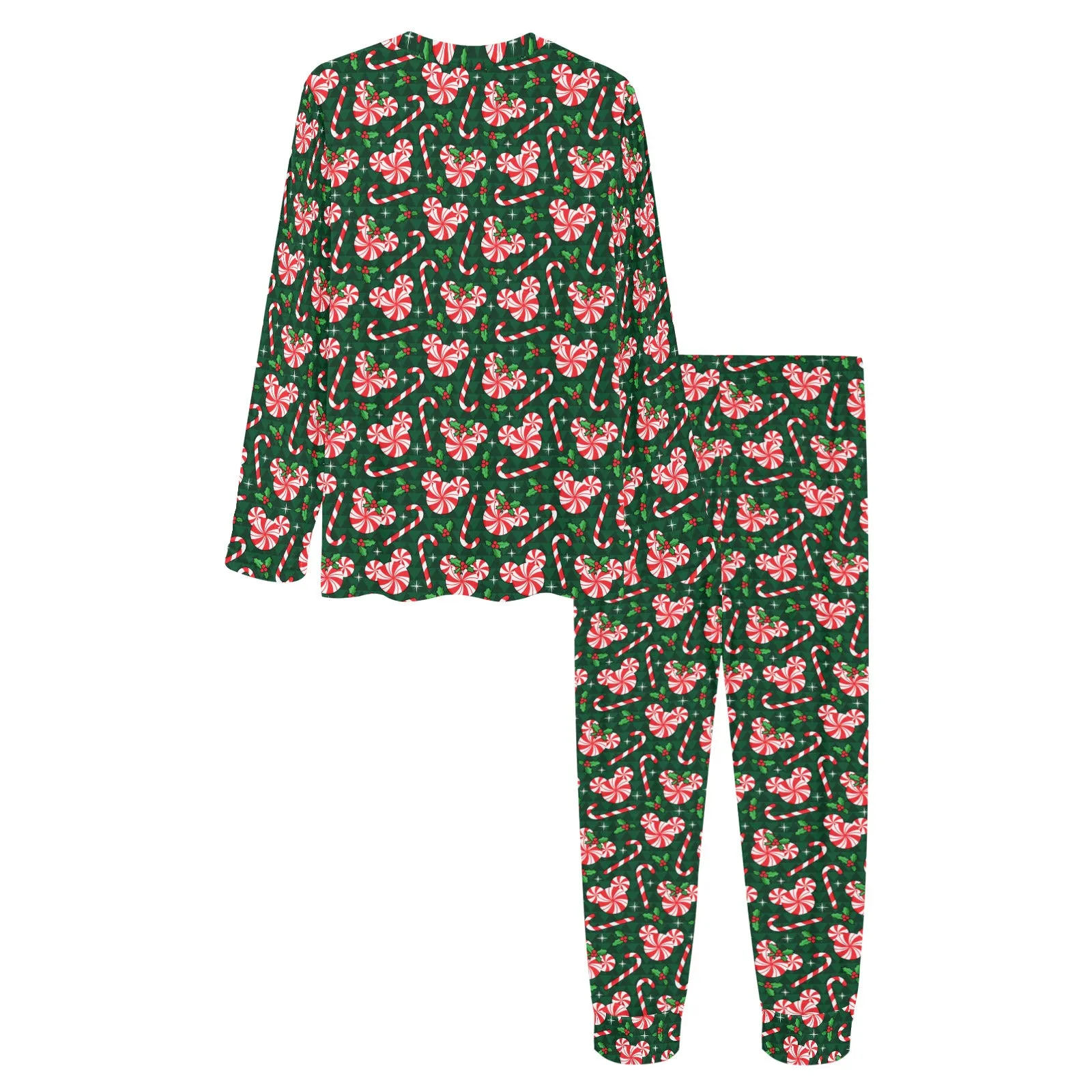 Christmas Peppermint Candy Women's Pajama Set
