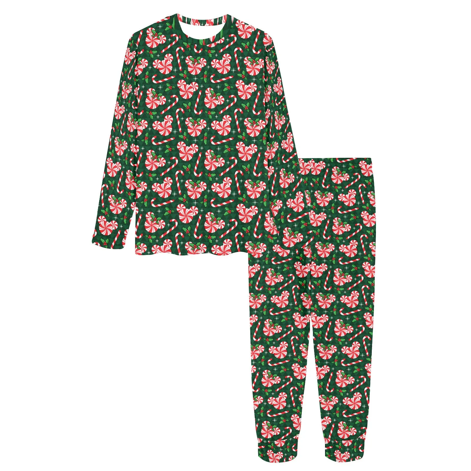 Christmas Peppermint Candy Women's Pajama Set