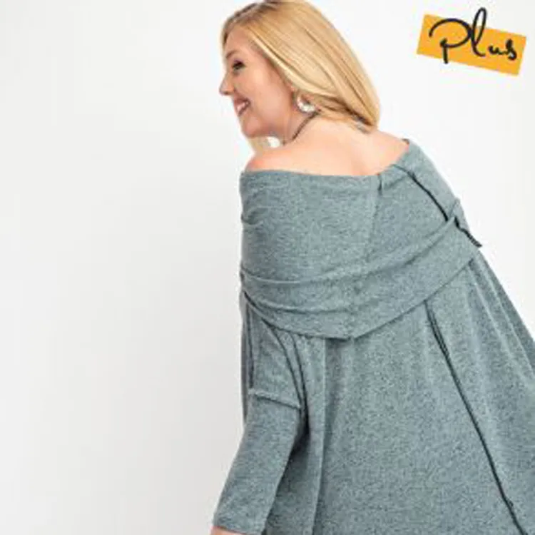 Easel Cowl Neck Pullover Sweater