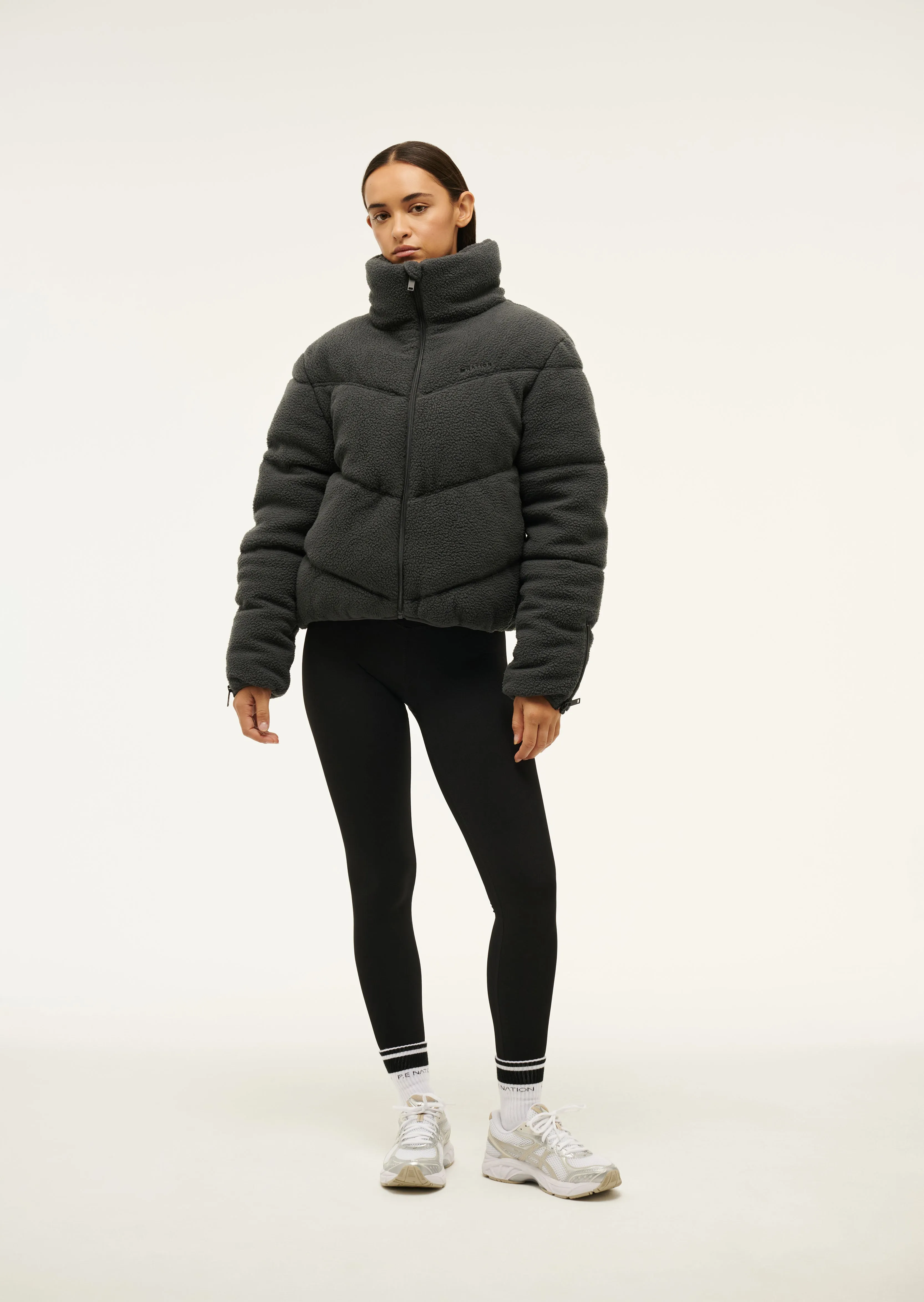 FORTUNE SHERPA JACKET IN MARINE BLUE