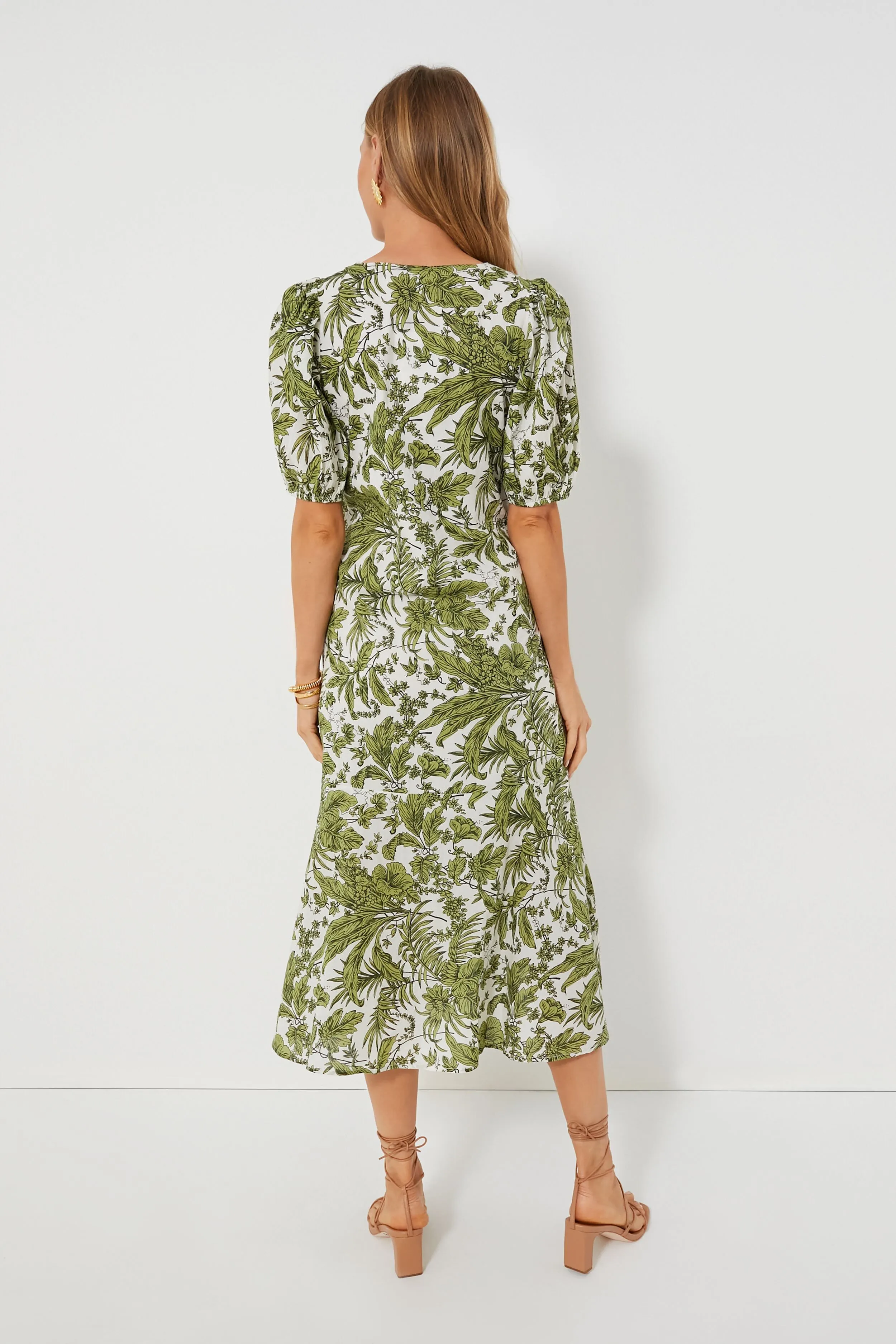 Green Leaf Myers Midi Dress