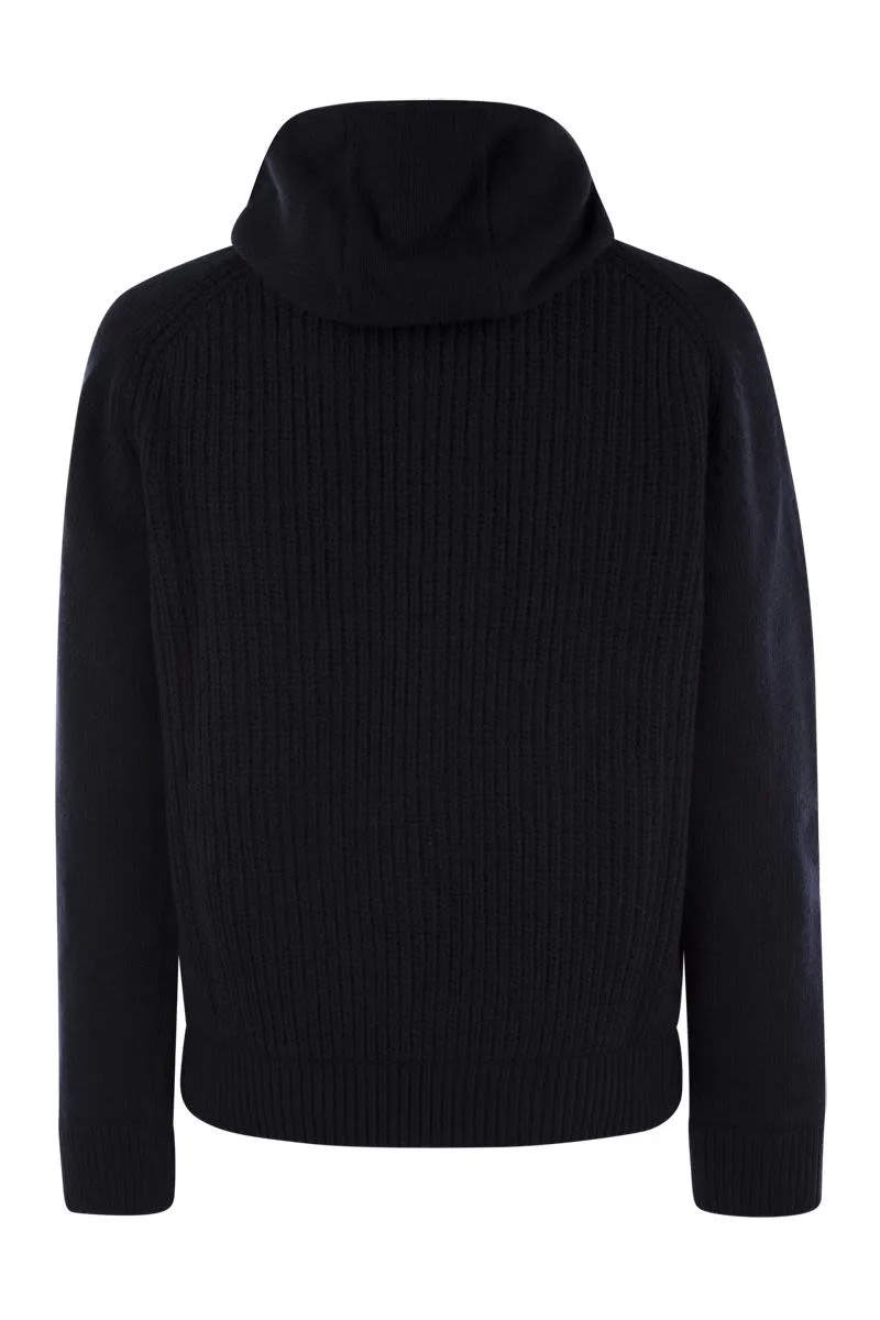 HERNO Luxury Reversible Padded Wool Bomber Jacket