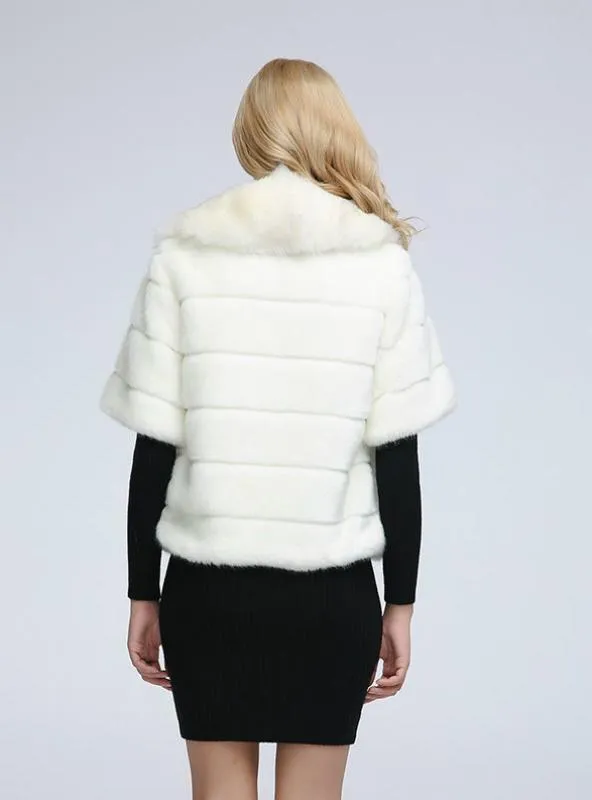 Imitation Rabbit Hair Short Ladies Fur Coat