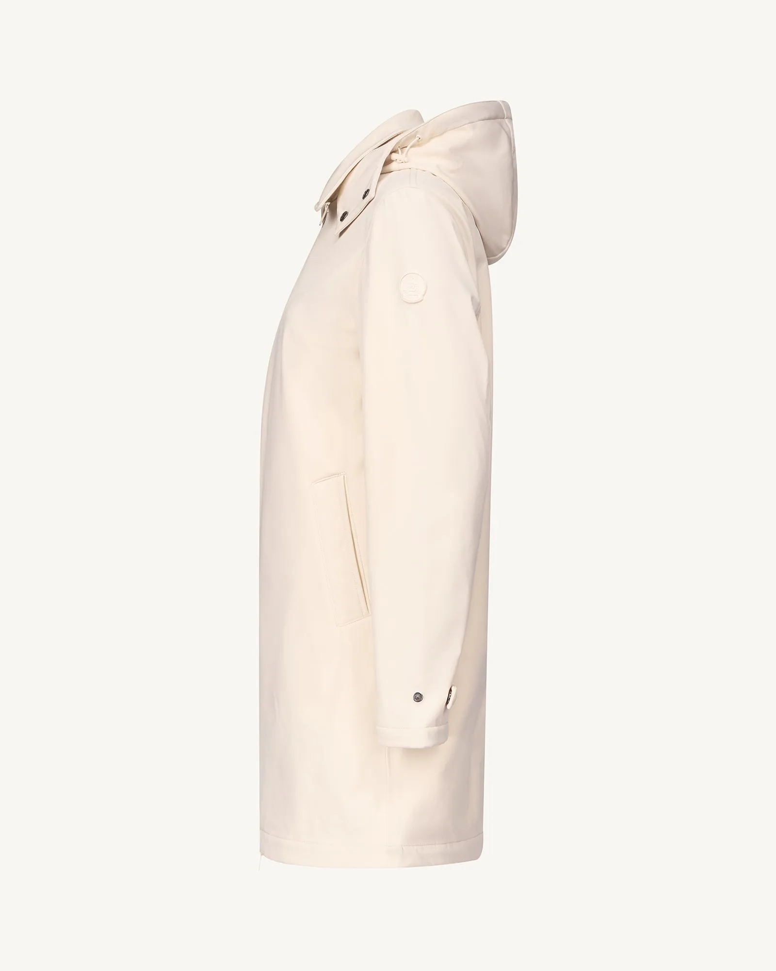 Imperméable à capuche amovible Ivoire Corinthe 2.0