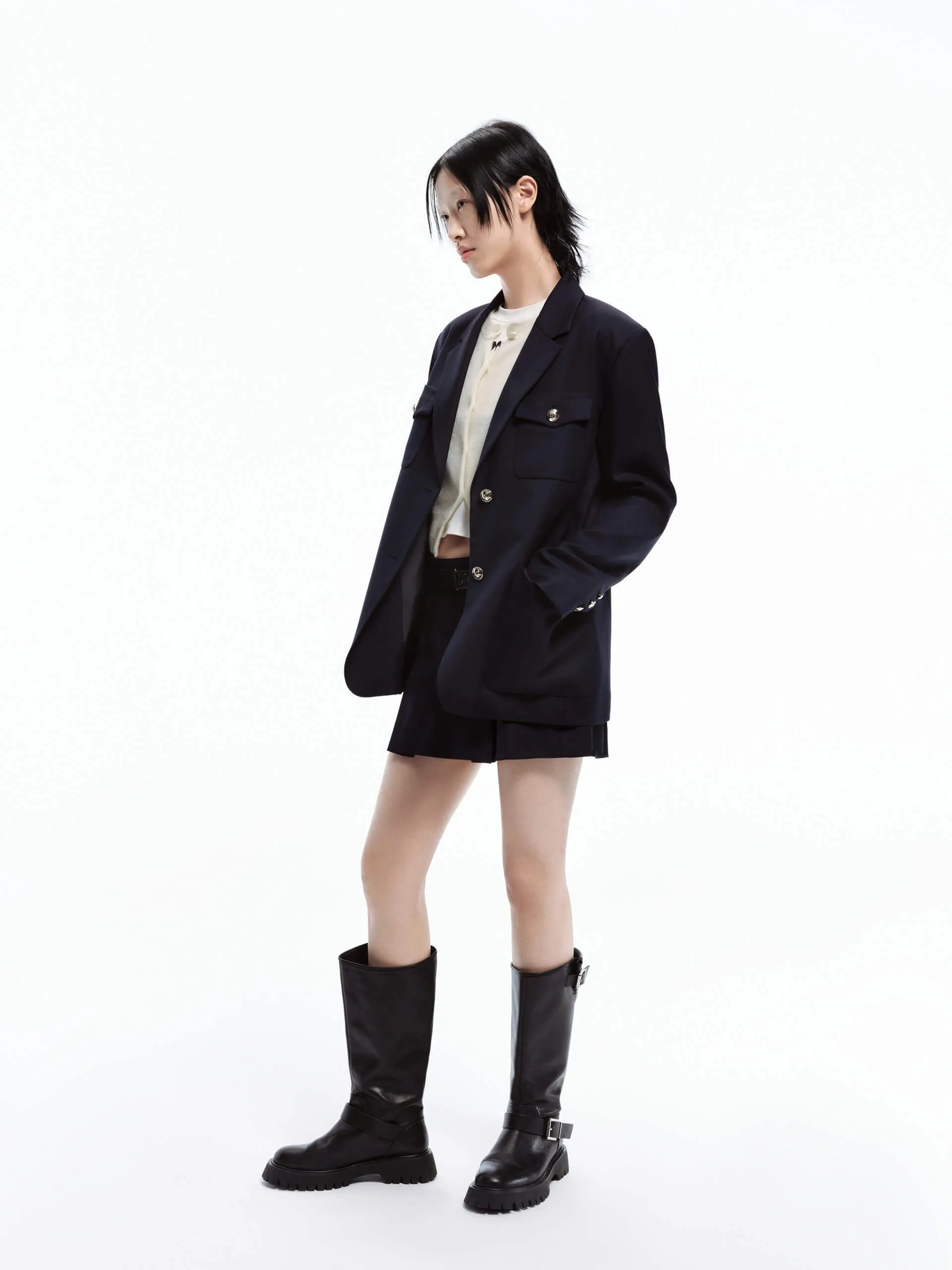 Include Belt Mini Skirt