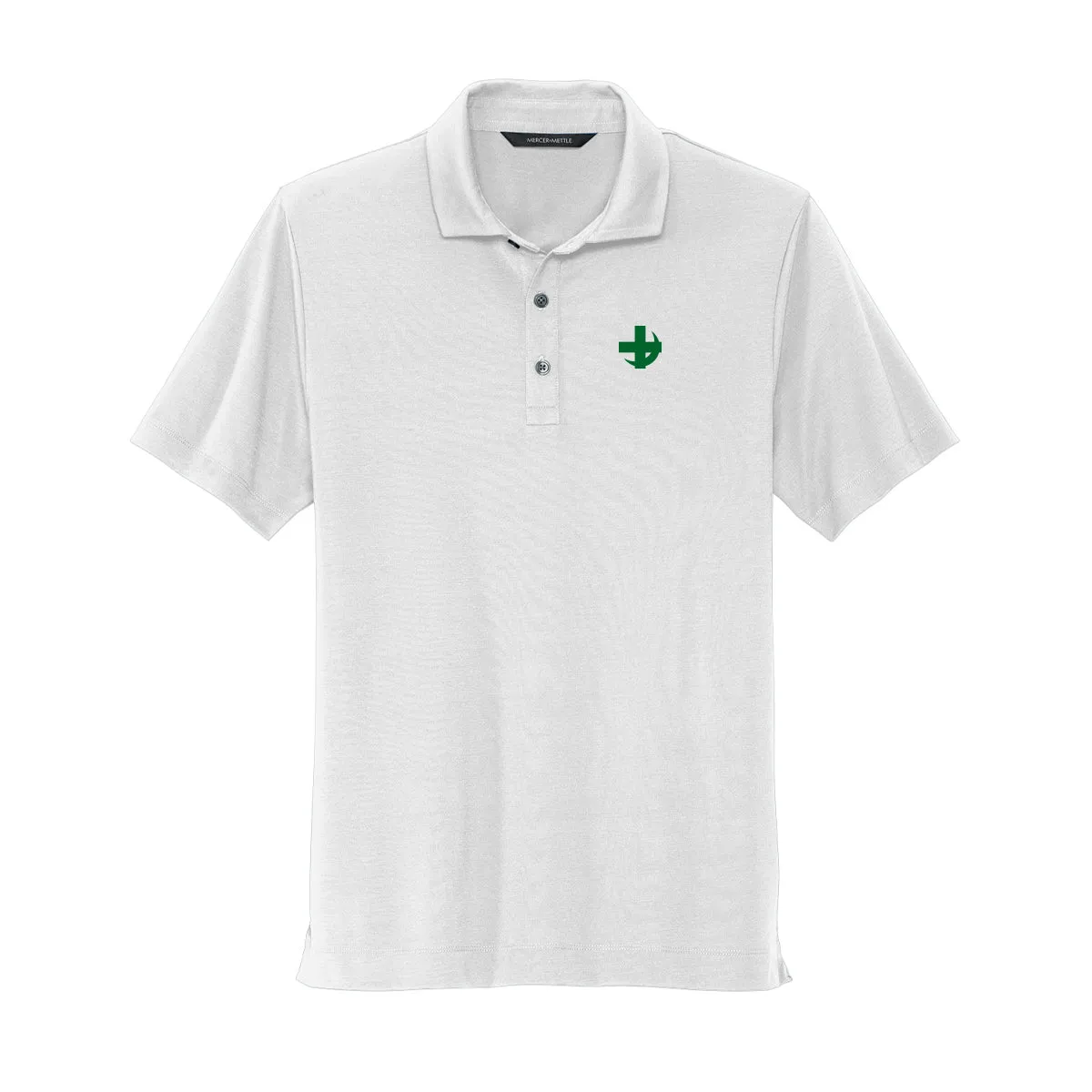Lambda Chi White Badge Polo