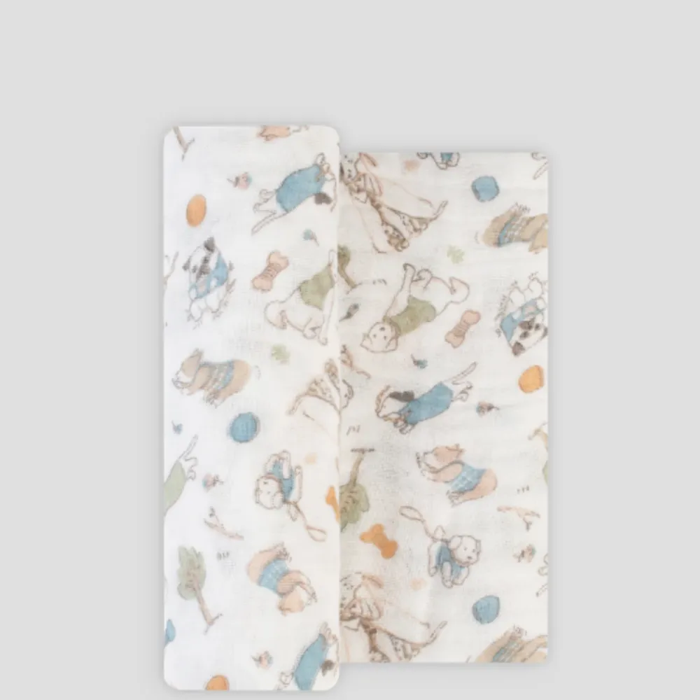 Little Linen TLLC Muslin 1pk Prints - Barklife Dog