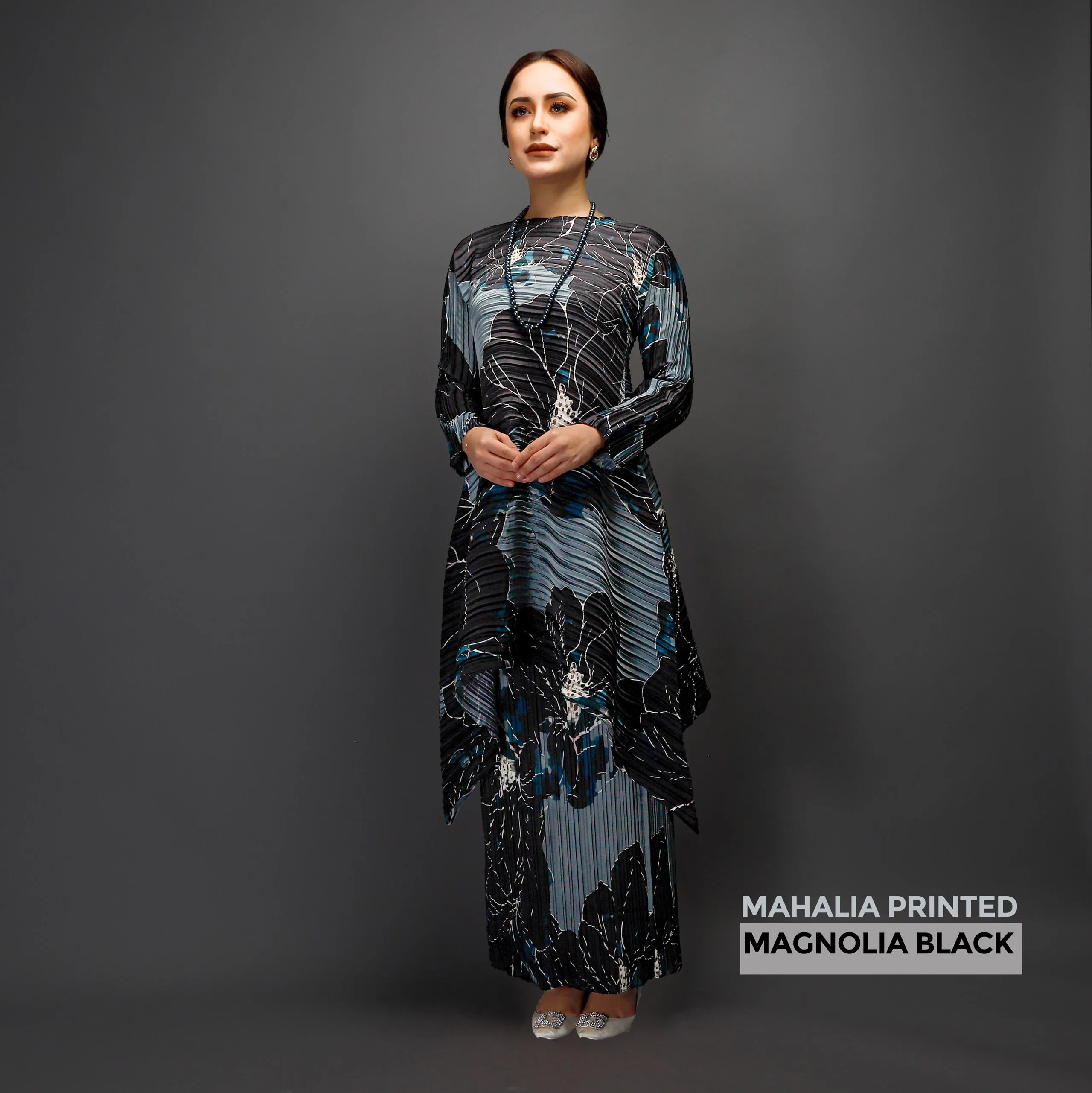 MAHALIA PRINTED - MAGNOLIA BLACK