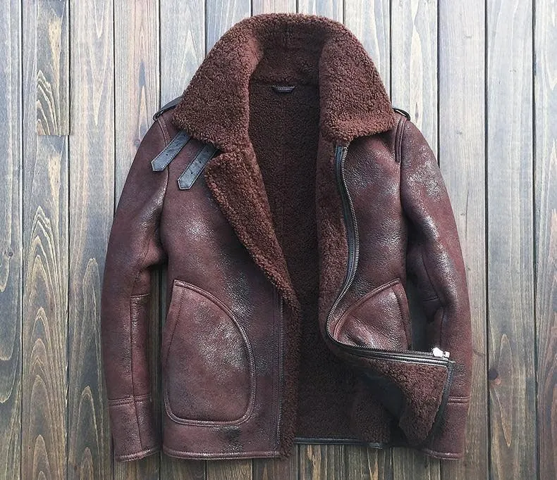 Men's B3 Sheepskin Leather Jacket