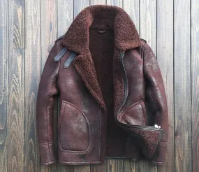 Men's B3 Sheepskin Leather Jacket