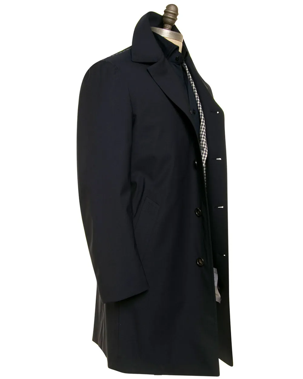 Navy Tech Raincoat