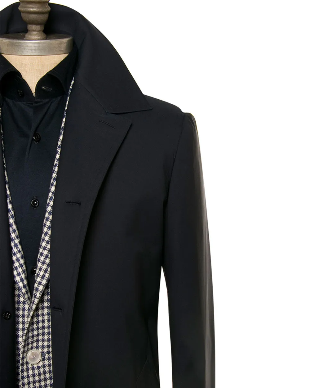 Navy Tech Raincoat