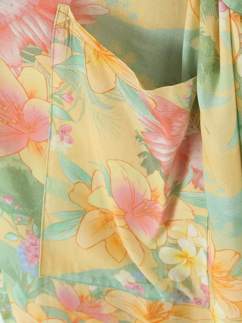 Pure Soul Lapel Collar Short Sleeves Kimono Jacket