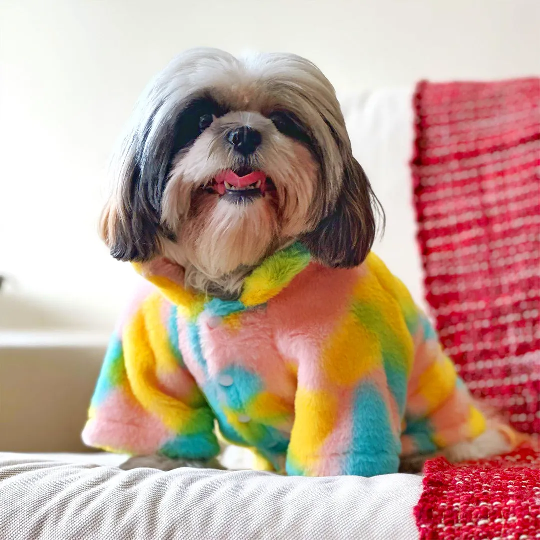 Rainbow Fur Jacket