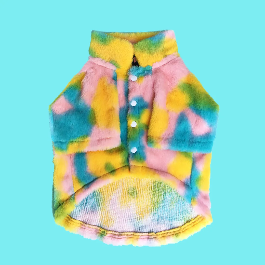Rainbow Fur Jacket