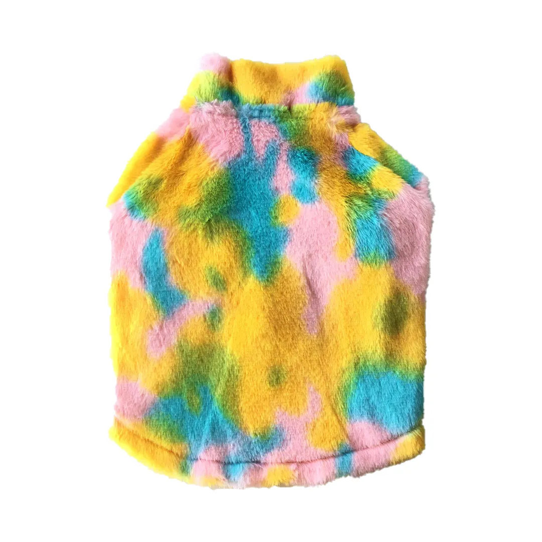 Rainbow Fur Jacket