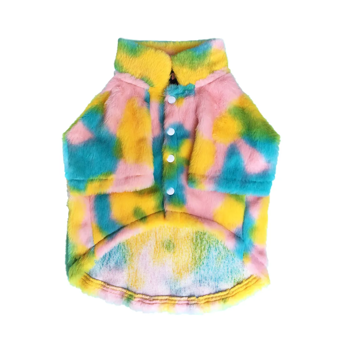 Rainbow Fur Jacket