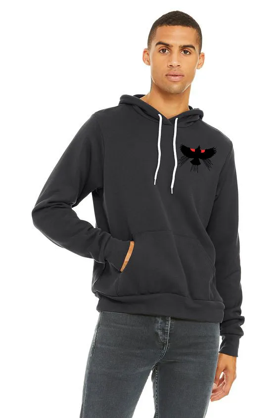 Red Winged Blackbird *Limited Edition* Soft Pull Over Hoodie - Unisex Dark Grey