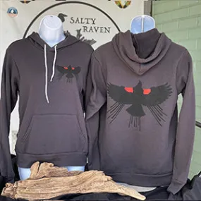 Red Winged Blackbird *Limited Edition* Soft Pull Over Hoodie - Unisex Dark Grey