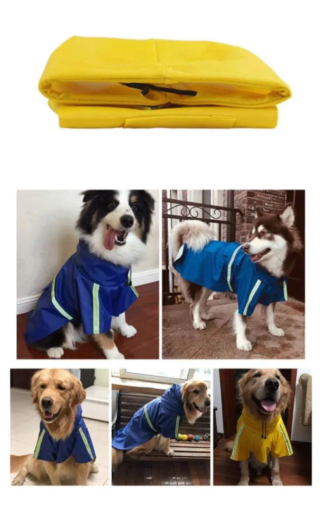 Reflective Dog Raincoat - All-Weather Protection for Small to Large Dogs!