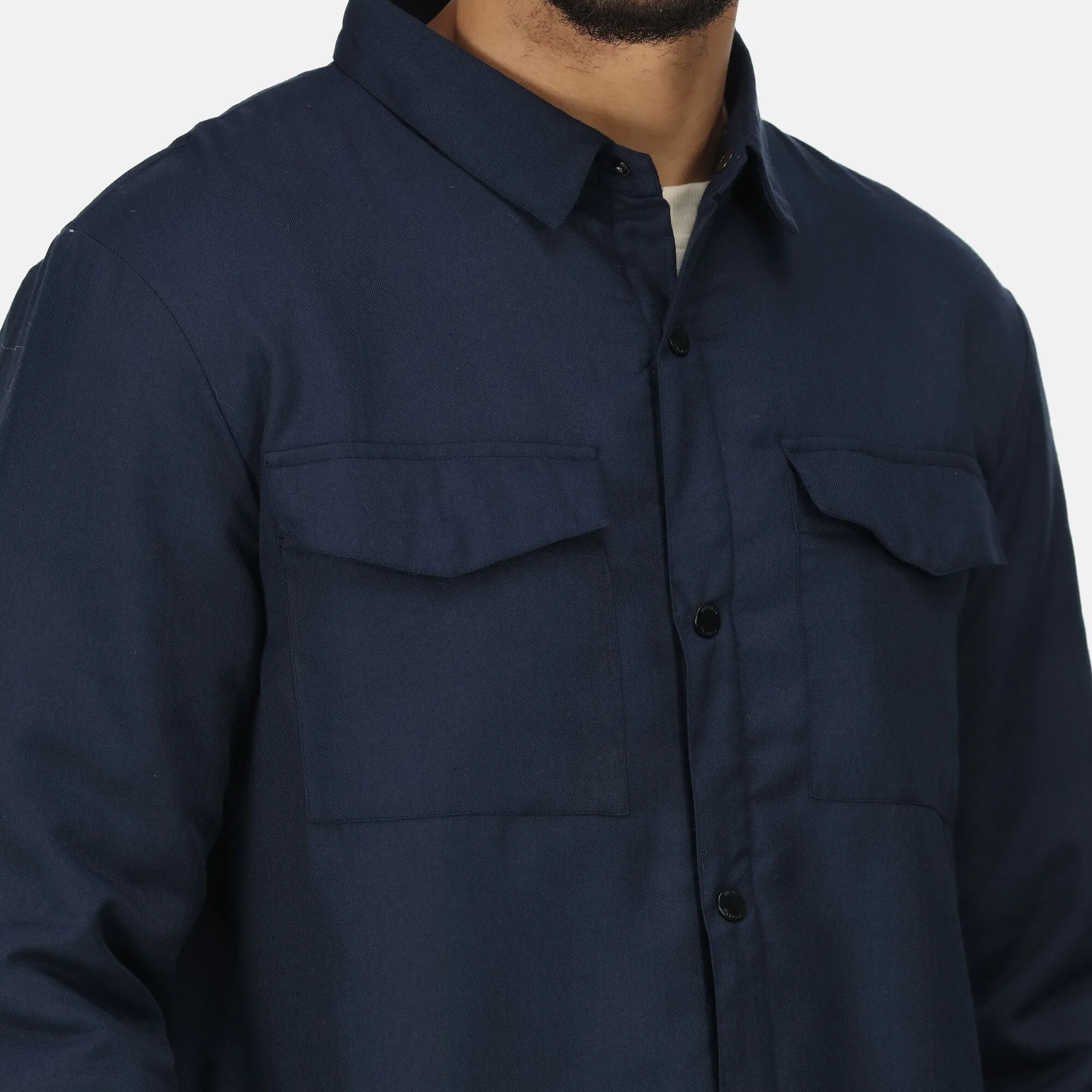 Regatta Mens Gawayne Insulated Wool Effect Winter Shirt