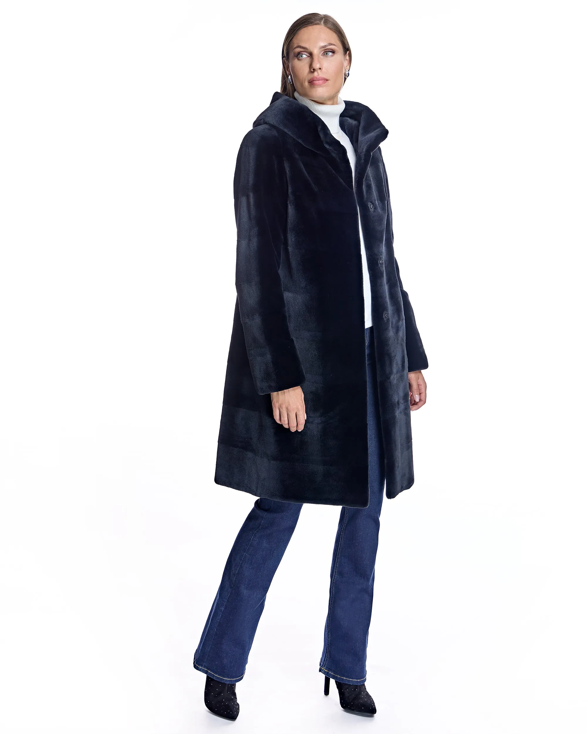 Reversible Sheared Mink Coat