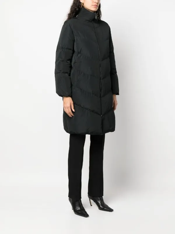 rhinestone-embellished padded raincoat