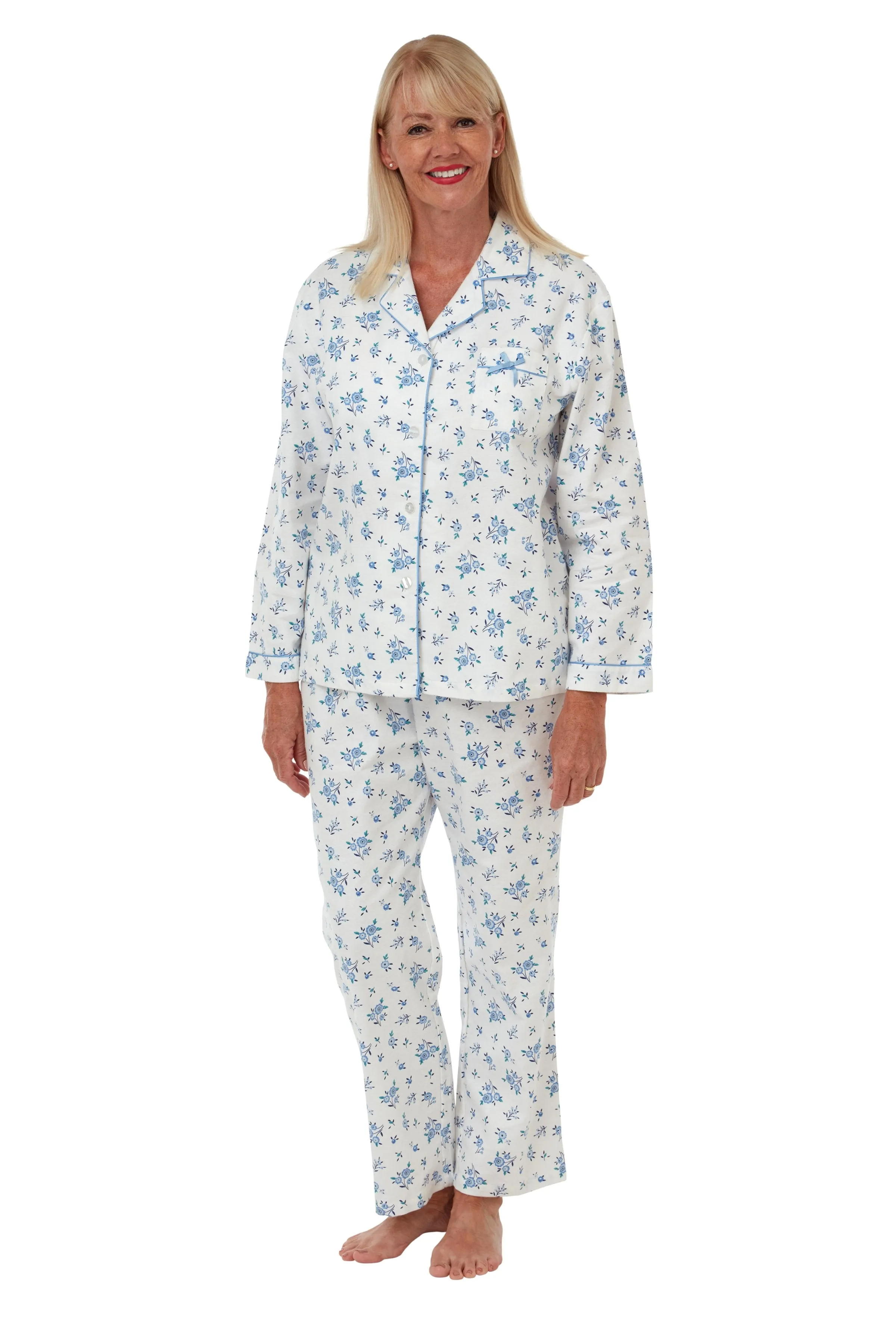 SALE 100% Cotton  Winceyette Ladies Classic Pyjamas