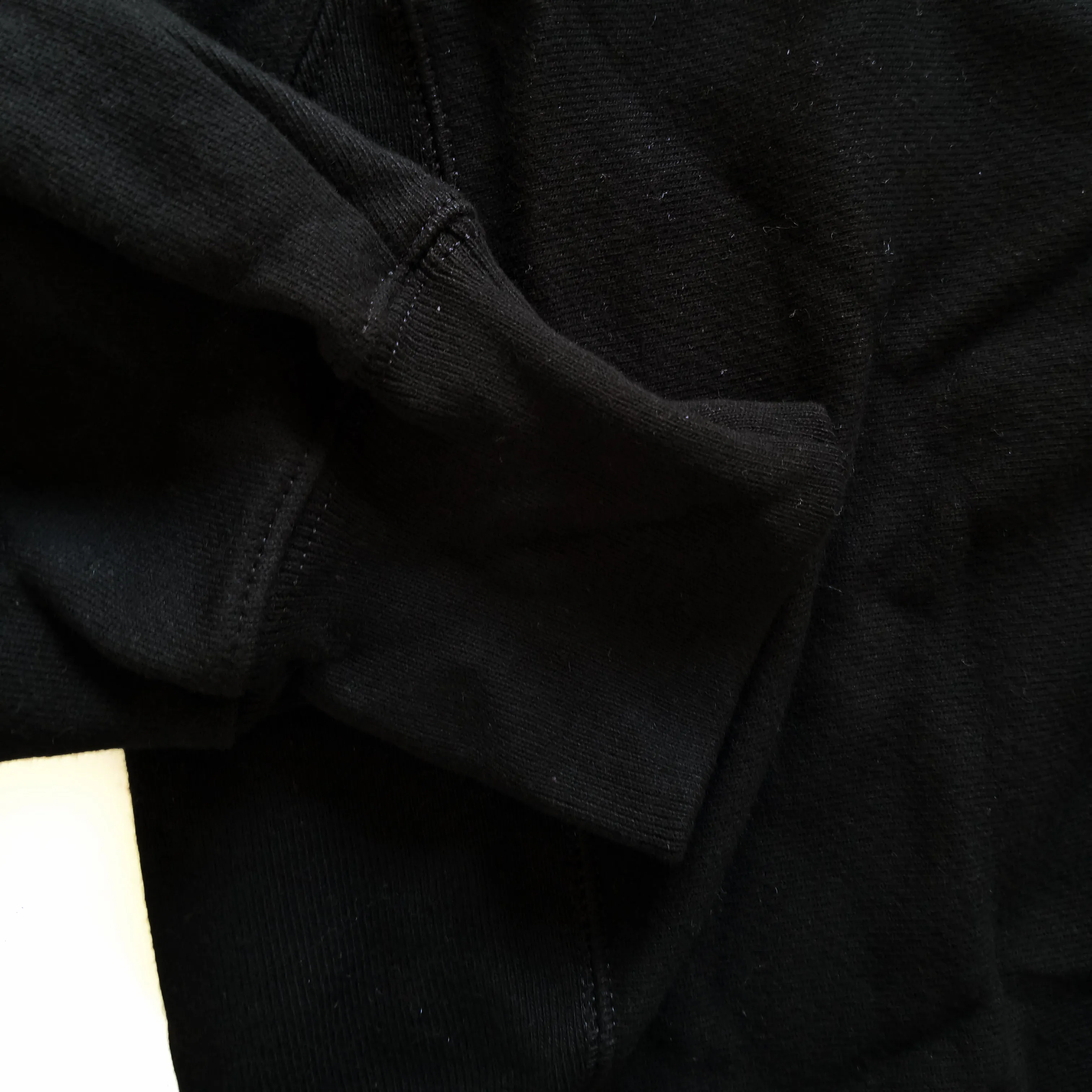 SFR x CHAMPION Black-on-Black Pullover Hoodie