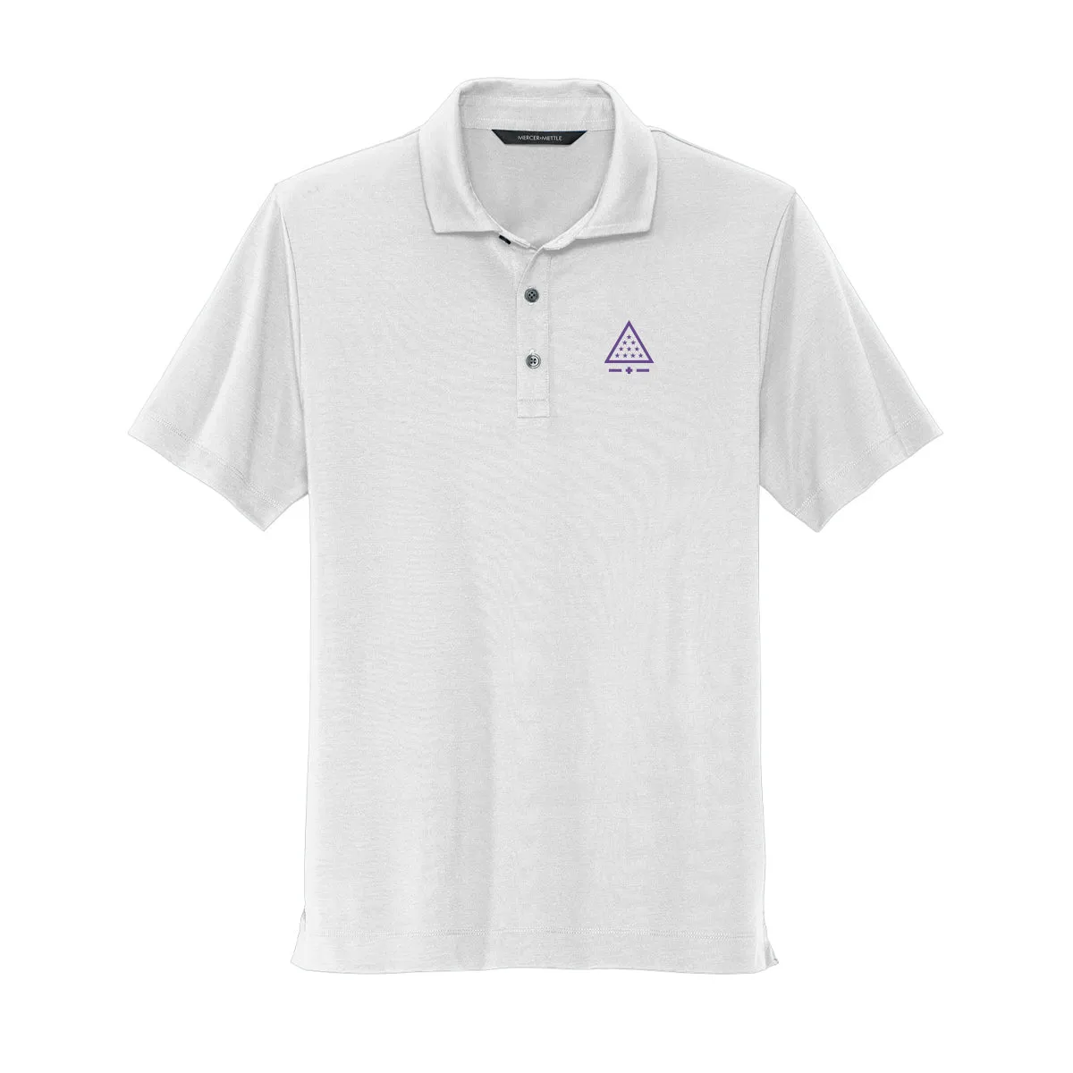 Sigma Pi White Badge Polo
