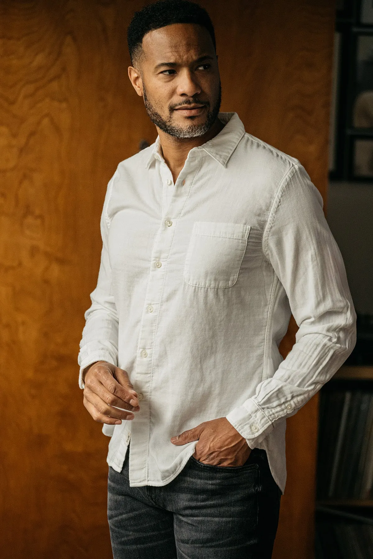 The Ripper Double Gauze Organic Cotton Shirt - White