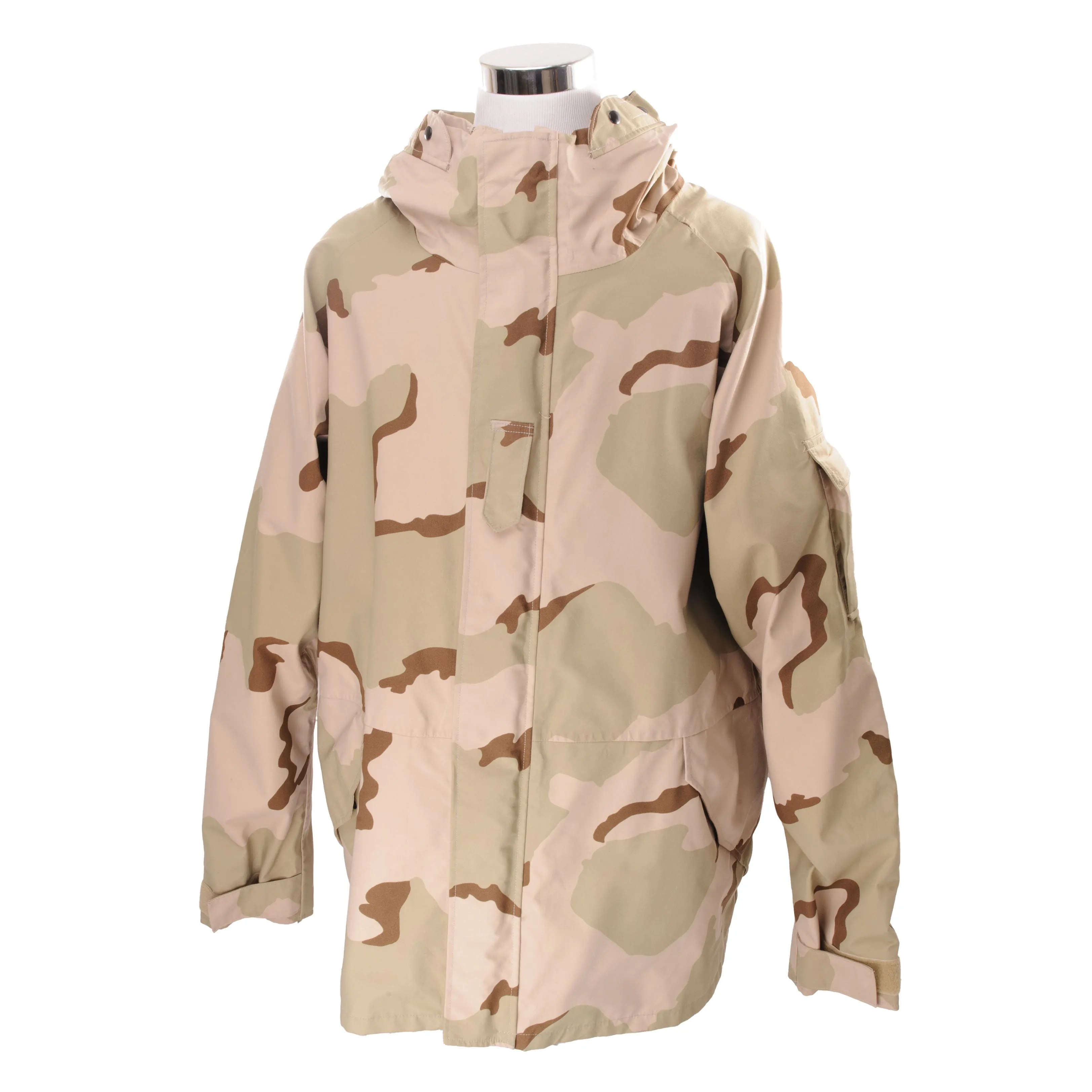 VINTAGE US ARMY ECWCS GORETEX PARKA DESERT CAMO 2000S SIZE 2XL